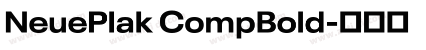 NeuePlak CompBold字体转换